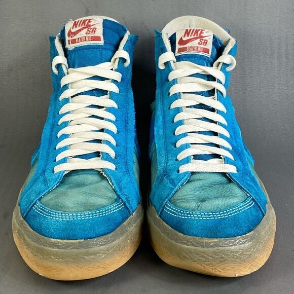 Nike  ZOOM BLAZER MID PREMIUM PLUS SB 'TEAL GUM' sneaker shoes mens size 10 - Picture 2 of 8